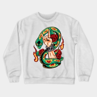 snake head Crewneck Sweatshirt